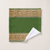 Griechischer Schlüssel des Lebensmeiers Symbol Gol Badhandtuch Set (Waschlappen)