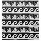 Griechischer Schlüssel Duschvorhang (Vorderseite)