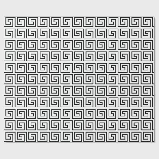 Griechischer Schlüssel Geschenkpapier (Flach)