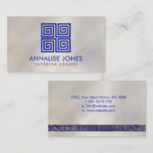 Griechischer Schlüssel - griechische Windung - Visitenkarte (Vorne/Hinten)