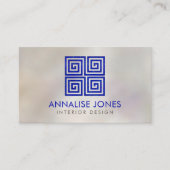 Griechischer Schlüssel - griechische Windung - Visitenkarte (Vorderseite)