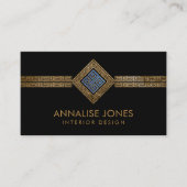 Griechischer Schlüssel - griechischer Mäander Visitenkarte (Vorderseite)