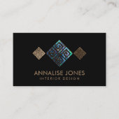 Griechischer Schlüssel - griechischer Meander - Ab Visitenkarte (Vorderseite)