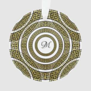 Griechischer Schlüssel Mäander in geometrischer Sy Ornament