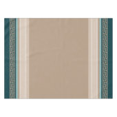 Griechischer Schlüssel - Meander - Taupe und Green Tischdecke (Vorderseite (Horizontal))