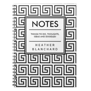 Griechischer Schlüssel Notizblock