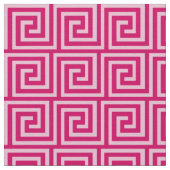 Griechischer Schlüssel, pinkfarben und hellrosa Stoff (Nahaufnahme)