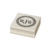 griechischer Schlüssel S 3 Initial + Name Monogram Gummistempel (Stempel)