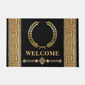 Griechischer Schlüssel und Laurel Wreath Door Mat Fußmatte (Vorderseite)