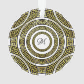 Griechischer Schlüsselanhänger für geometrische Sy Ornament (Rückseite)