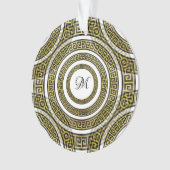 Griechischer Schlüsselanhänger für geometrische Sy Ornament (Vorderseite)