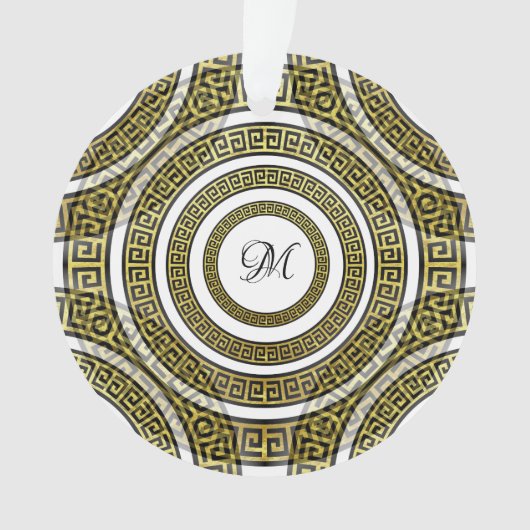 Griechischer Schlüsselanhänger für geometrische Sy Ornament (Vorderseite)