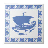 Griechischer Schlüsselentwurf Fliese (Vorderseite)