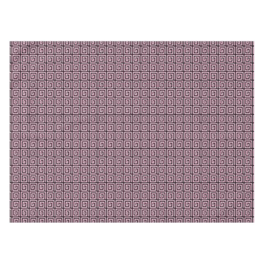 Griechischer Schlüsselentwurf - Rosa und Schwarzes Tischdecke (Vorderseite (Horizontal))