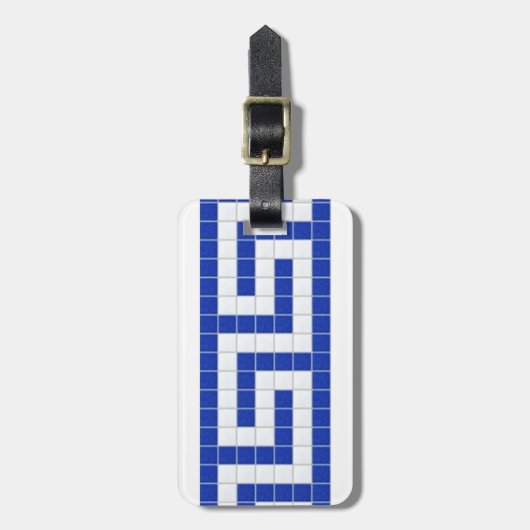 Griechischer SchlüsselGepäckanhänger Gepäckanhänger (Vorderseite vertikal)