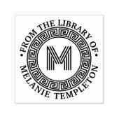 Griechischer Schlüsselrahmen "Aus der Bibliothek v Permastempel (Design)
