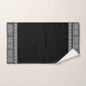 Griechischer schwarzer Marmor Badhandtuch Set (Handtuch)