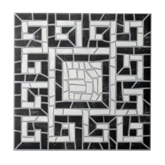 Griechischer schwarzer Marmor Fliese (Vorderseite)