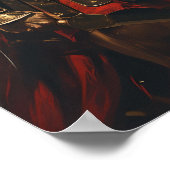 Griechischer Spartanischer Krieg Stehend vor dem B Poster (Ecke)