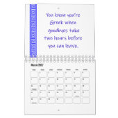 griechischer Spaß-Kalender 2026 Kalender (Mär 2027)