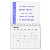 griechischer Spaß-Kalender 2026 Kalender (Jan 2027)