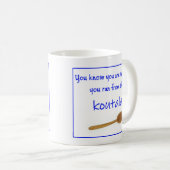 Griechischer Spruch auf Keramikbecher Kaffeetasse (VorderseiteRechts)