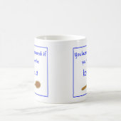 Griechischer Spruch auf Keramikbecher Kaffeetasse (Mittel)