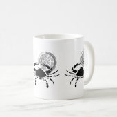 Griechischer Stil Krebs Krebs Zodiac Chart Kaffeetasse (VorderseiteRechts)