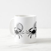 Griechischer Stil Krebs Krebs Zodiac Chart Kaffeetasse (Vorderseite Links)