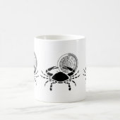 Griechischer Stil Krebs Krebs Zodiac Chart Kaffeetasse (Mittel)
