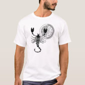 Griechischer Stil Scorpio Skorpion Zodiac Chart T-Shirt (Vorderseite)