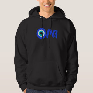 Griechischer Stolz OPA Evil Eye Hellas Griechenlan Hoodie