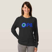 Griechischer Stolz OPA Evil Eye Hellas Griechenlan T-Shirt (Vorne ganz)