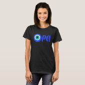 Griechischer Stolz OPA Evil Eye Hellas Griechenlan T-Shirt (Vorne ganz)