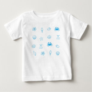 Griechischer Strand Minimalist Baby T-shirt