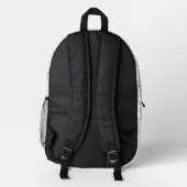 Griechischer Strand Minimalist Bedruckter Rucksack (Rückseite)