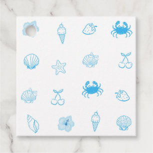 Griechischer Strand Minimalist Geschenkanhänger
