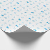 Griechischer Strand Minimalist Geschenkpapier (Ecke)