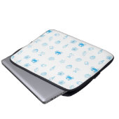 Griechischer Strand Minimalist Laptopschutzhülle (Vorne Knopf)