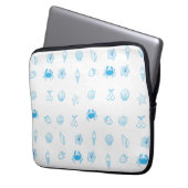 Griechischer Strand Minimalist Laptopschutzhülle (Vorderseite Links)
