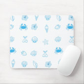 Griechischer Strand Minimalist Mousepad (Mit Mouse)