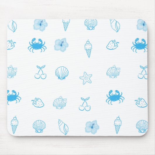 Griechischer Strand Minimalist Mousepad (Vorne)