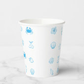 Griechischer Strand Minimalist Pappbecher (Links)