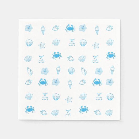 Griechischer Strand Minimalist Serviette (Vorderseite)