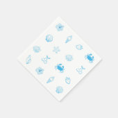 Griechischer Strand Minimalist Serviette (Ecke)
