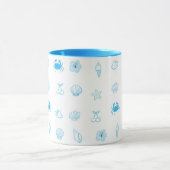 Griechischer Strand Minimalist Tasse (Zentrum)