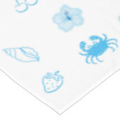 Griechischer Strand Minimalist Tischdecke (Schrägansicht)