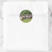 Griechischer Tanz Runder Aufkleber (Tasche)