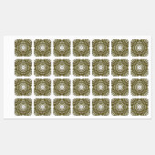 Griechischer TastenMeander in geometrischer Symmet Etiketten (Blatt)