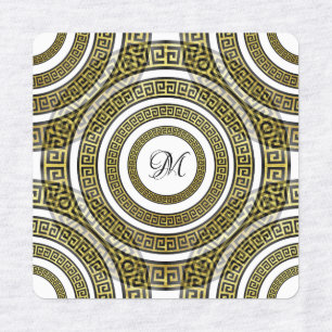 Griechischer TastenMeander in geometrischer Symmet Etiketten